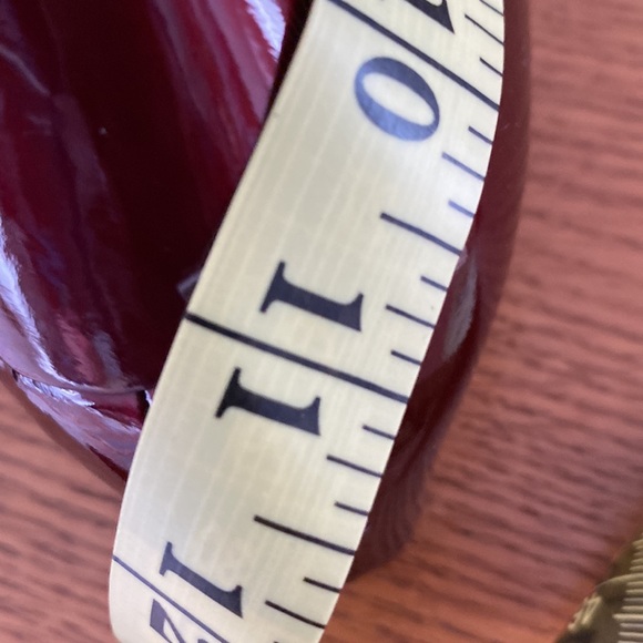 Simard square toed wine patent genuine leather high heels 👠. Made in Italy. 39 - Picture 12 of 14